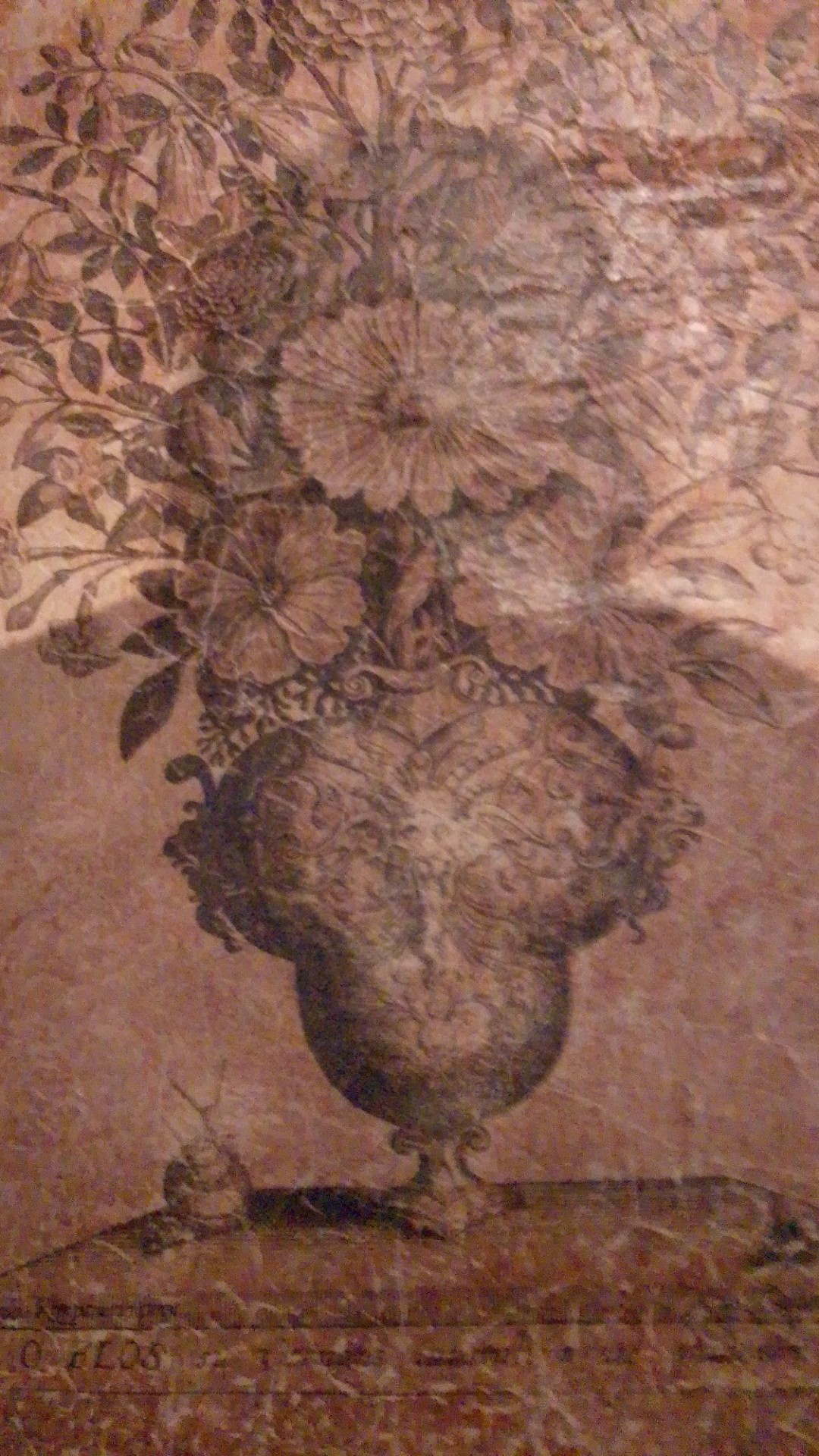 Botanical Still Life Wall Hanging (Print on Aged Paper) - decorative collectible