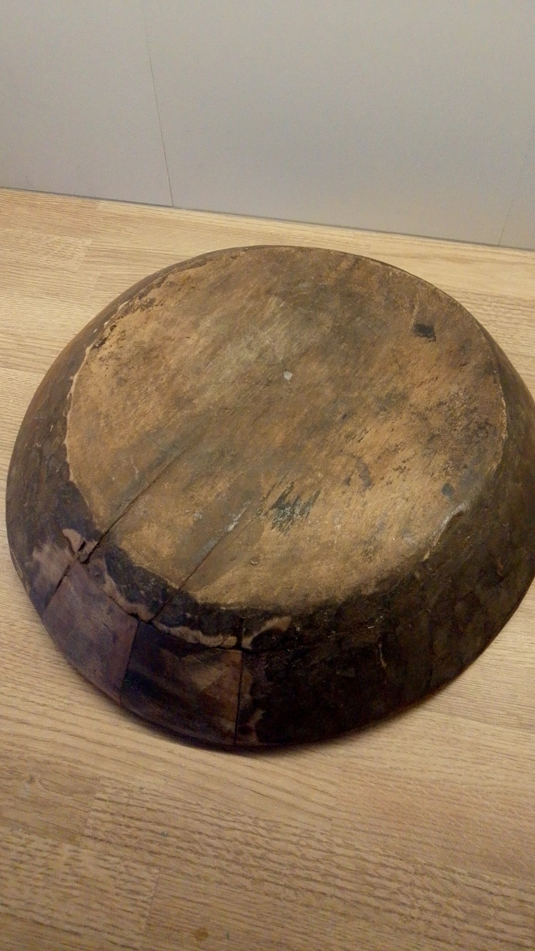 Primitive Wooden Dugout Dough Bowl - view 3
