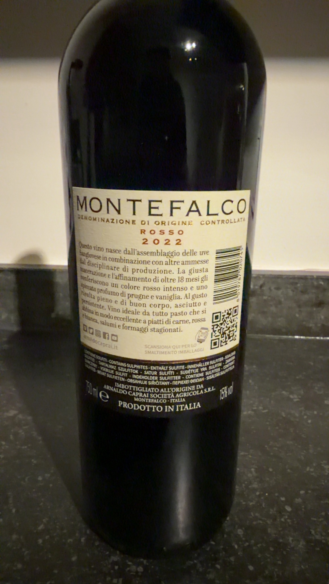 Arnaldo Caprai Montefalco Rosso 2021 - view 3
