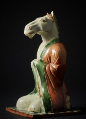 Chinese Sancai-Glazed Zodiac Horse Figure