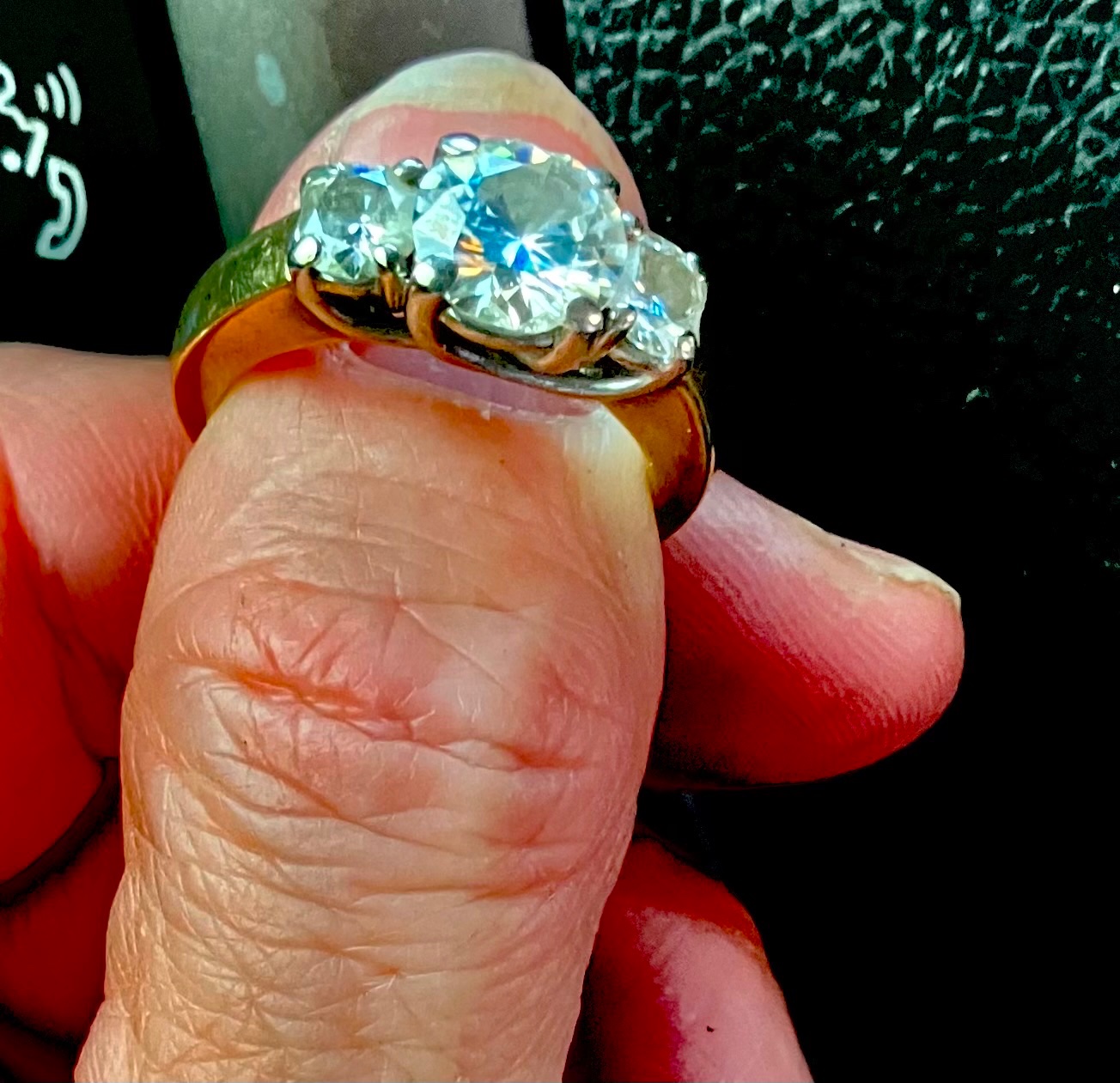 Three-Stone Moissanite Ring - jewelry collectible
