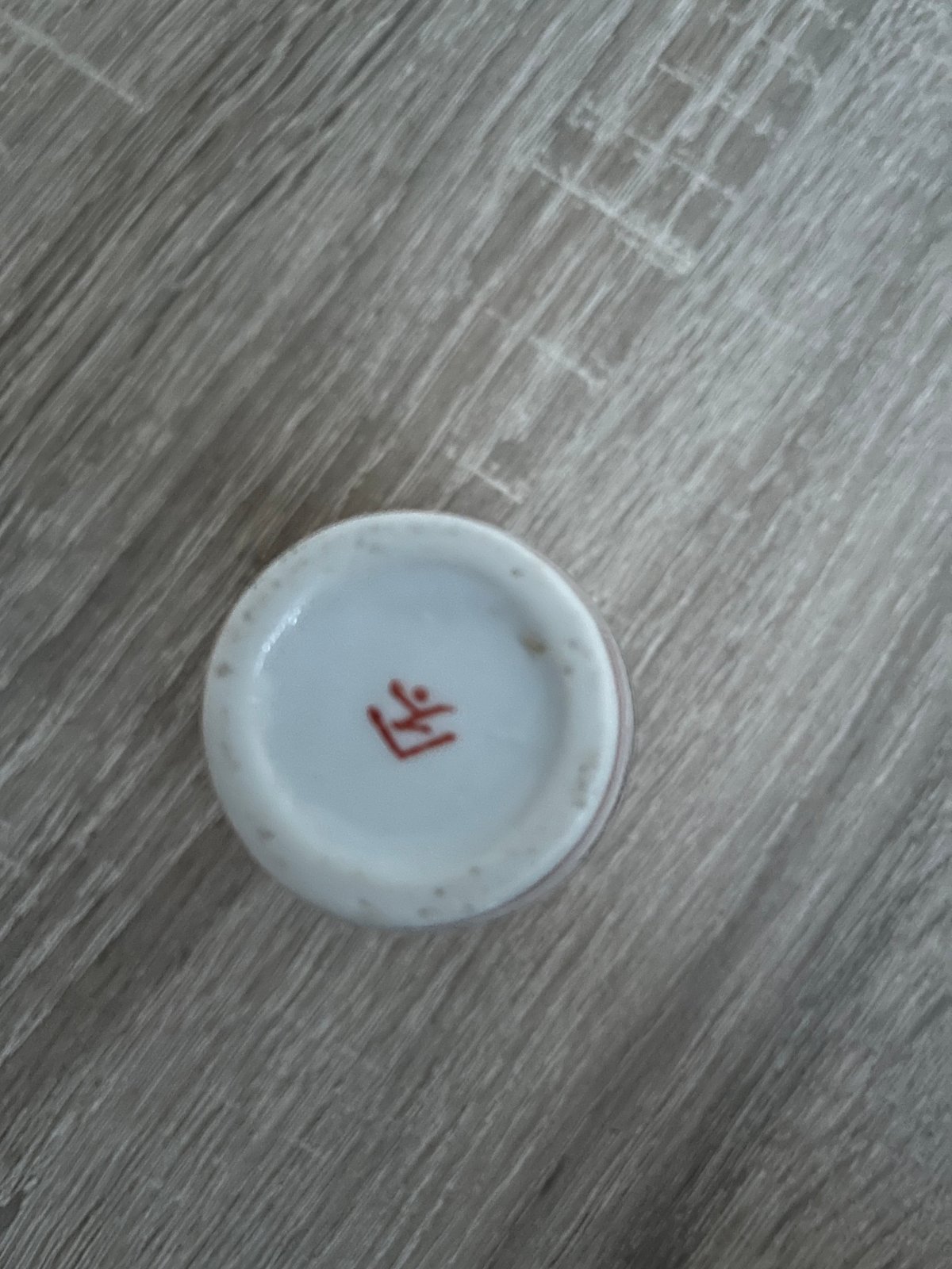 Japanese Scenic Ceramic Miniature Vases and Creamer Set - view 2