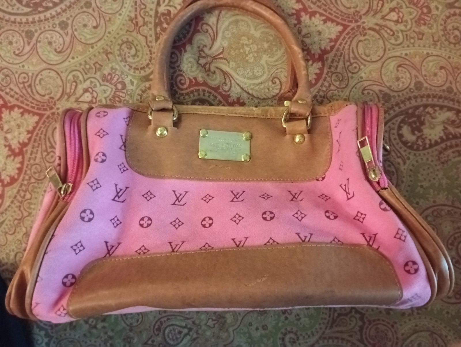 Louis Vuitton Monogram Suede Handbag (Non-Catalog Design) - view 1