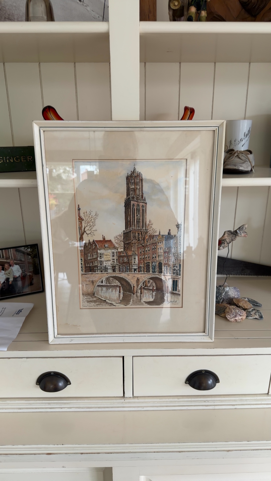 Cathedral Tower (Domtoren), Utrecht Watercolour - art collectible