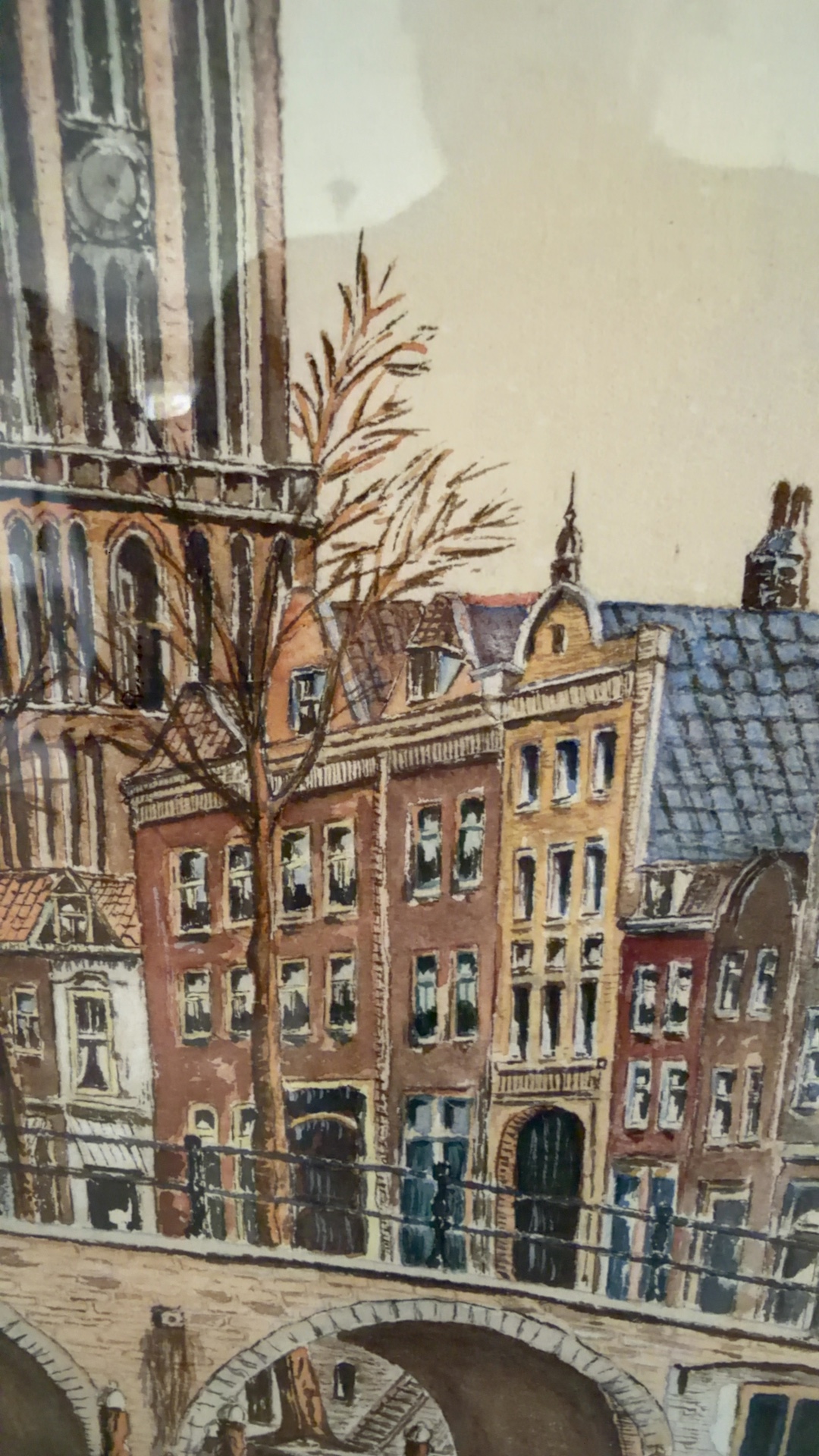 Cathedral Tower (Domtoren), Utrecht Watercolour - view 3