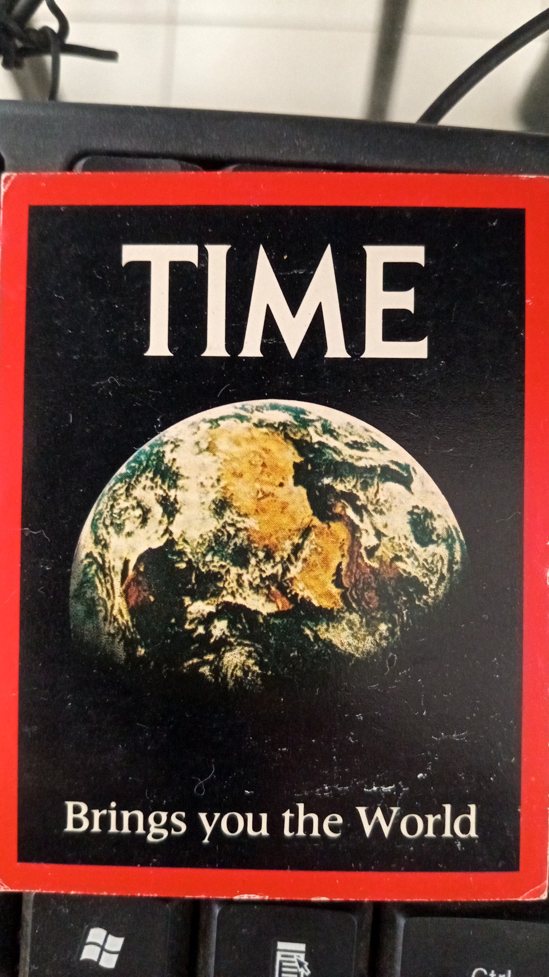TIME Magazine Promotional Card - 'Brings you the World' Edition - trading-cards collectible
