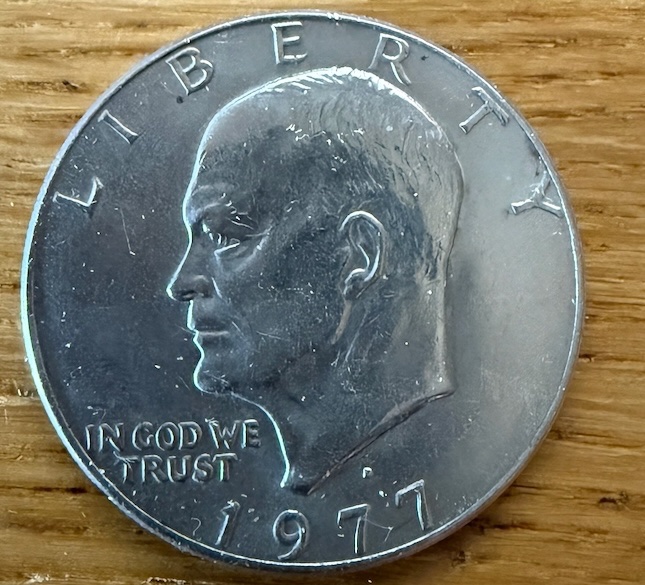 1977 Eisenhower Dollar - view 1