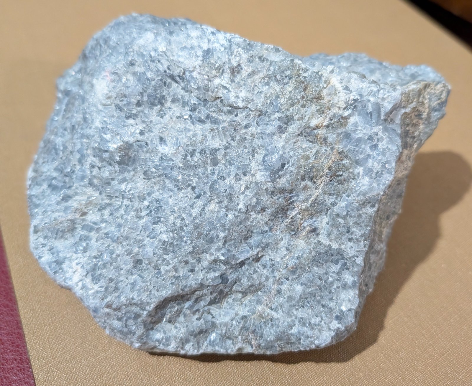 Blue Calcite Specimen - view 1