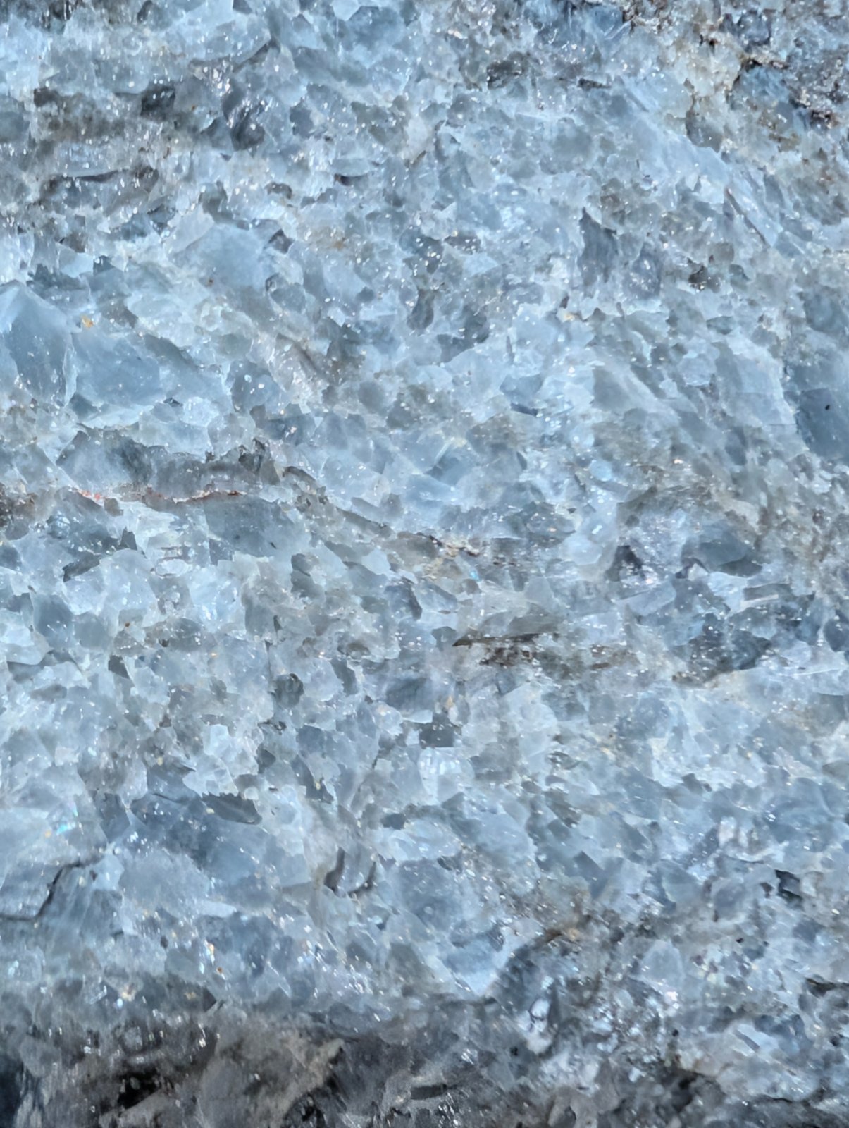 Blue Calcite Specimen - view 2