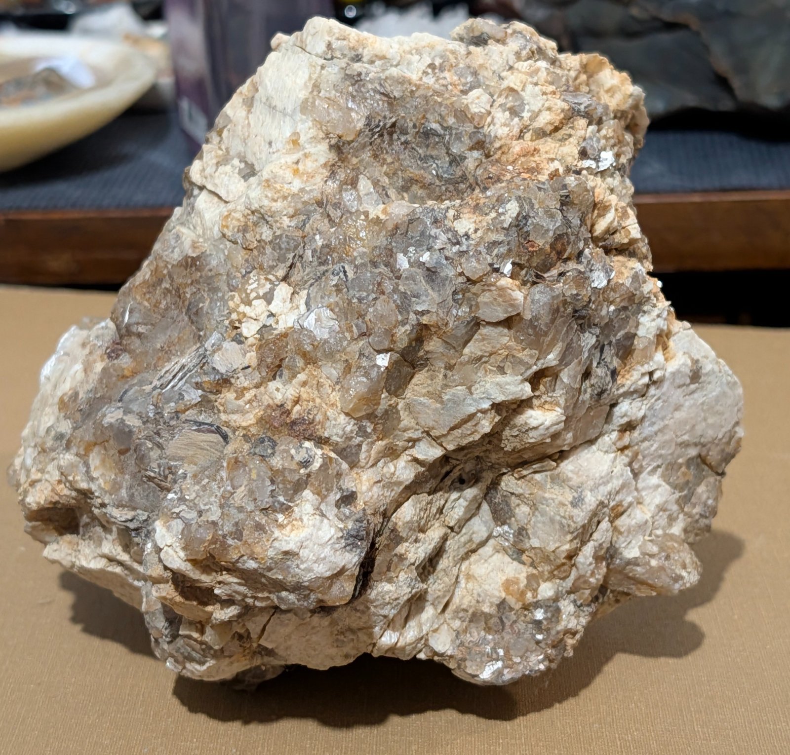 Muscovite Mica in Host Rock Specimen - view 2