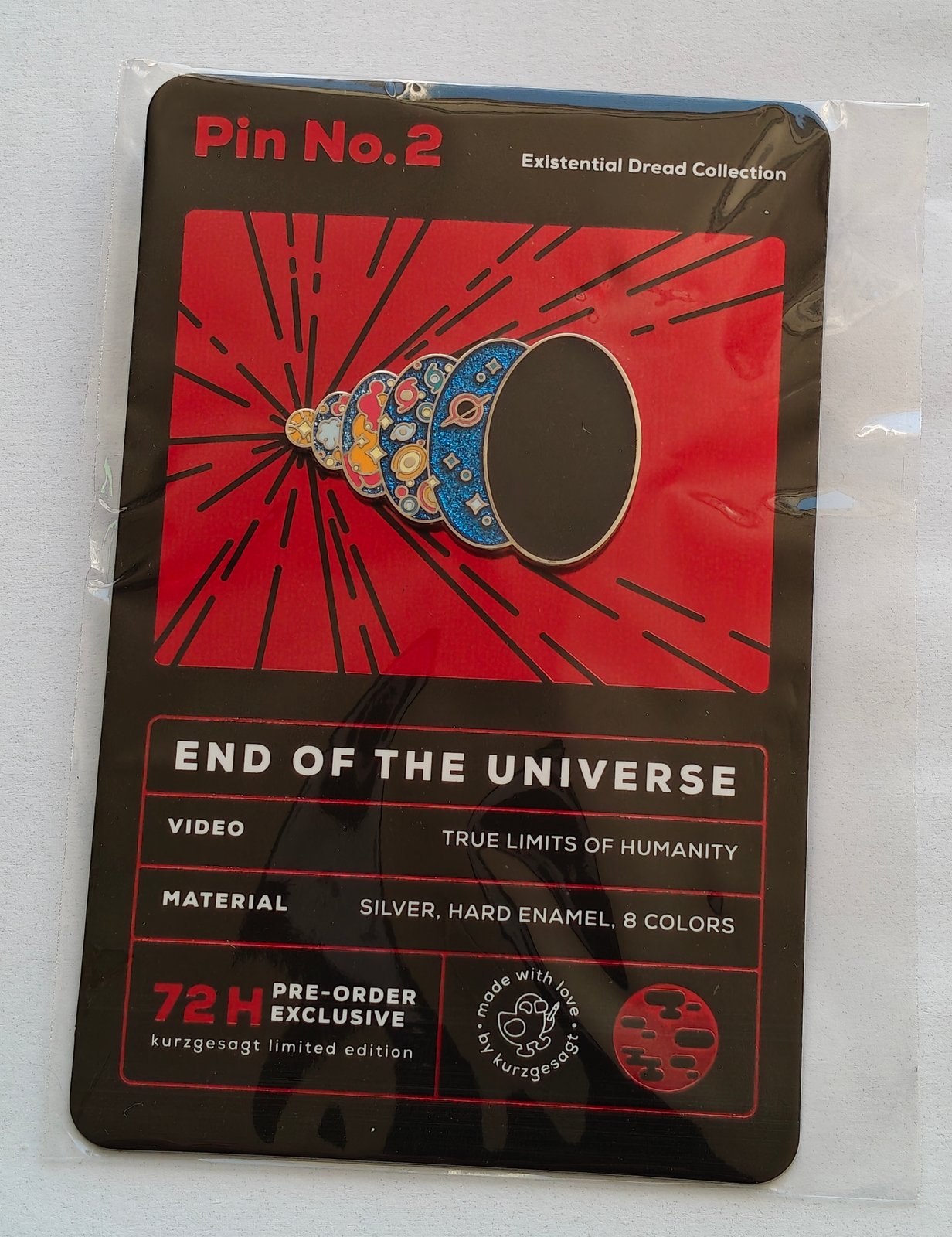Kurzgesagt 'End of the Universe' Existential Dread Collection Pin No. 2 - collectibles collectible