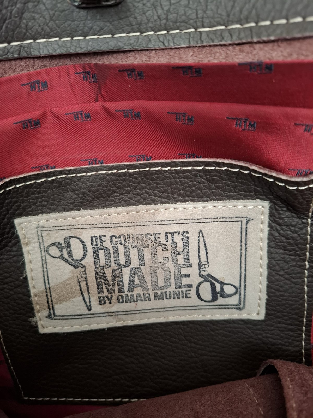 Omar Munie x HTM 150th Anniversary Leather Tote Bag - view 2