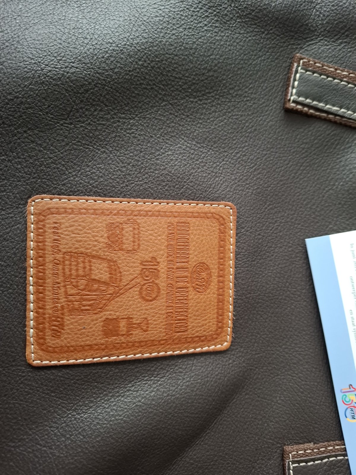 Omar Munie x HTM 150th Anniversary Leather Tote Bag - view 3