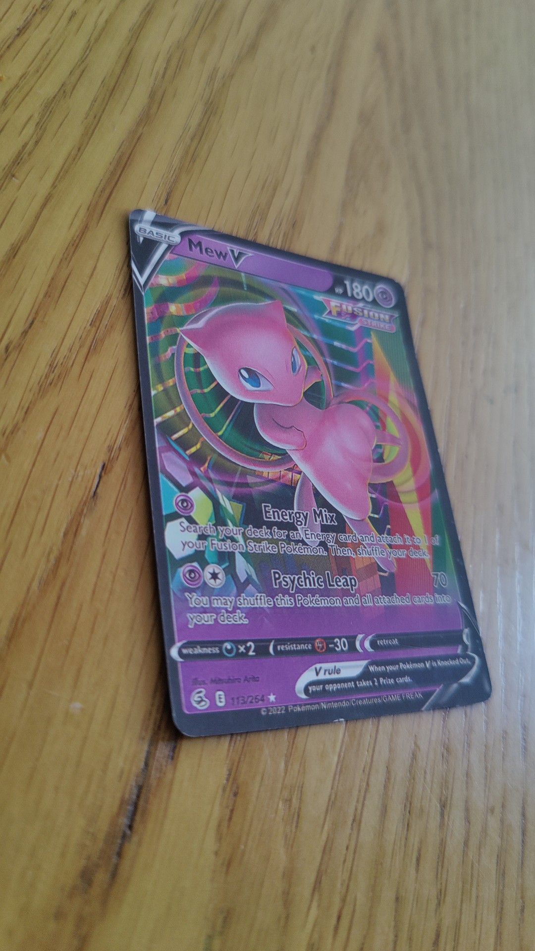 Mew V - Fusion Strike (Ultra Rare) [113/264] - view 3