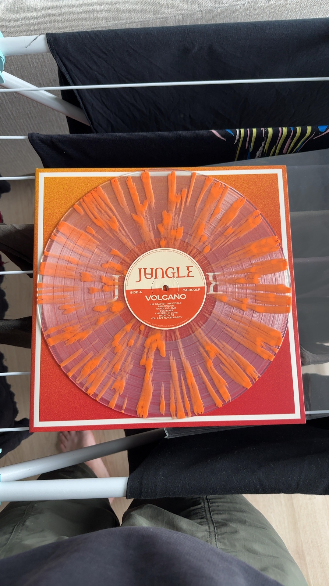 Jungle - Volcano (Orange Splatter Vinyl) - vinyl collectible