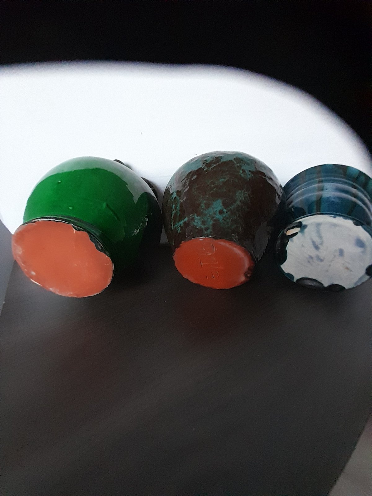 Mid-Century Modern Glazed Earthenware Jugs and Vase - decorative collectible