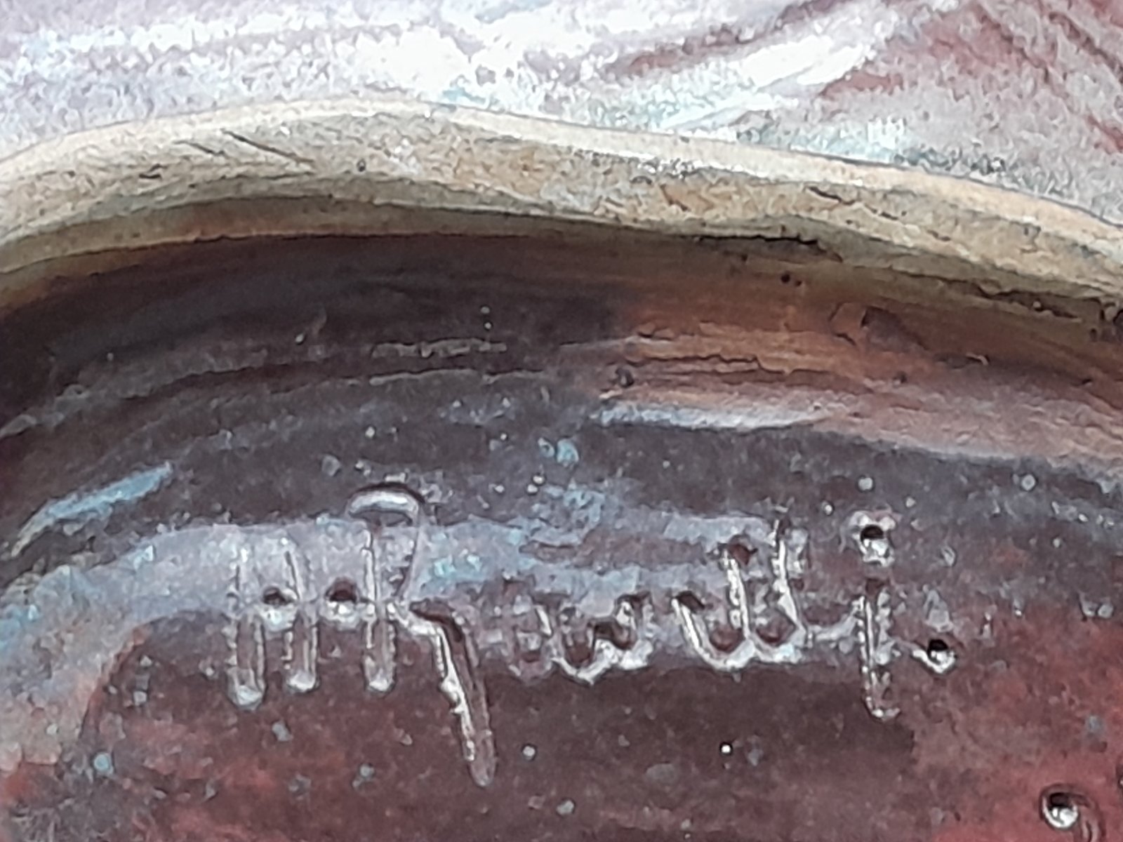 Mid-Century Modern Studio Pottery Dish by H.R. Nardi - view 1