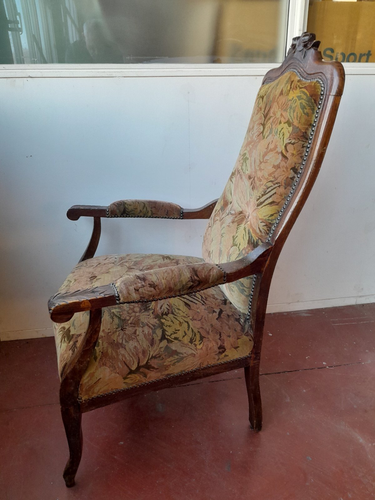 French Rococo Revival Armchair - view 2