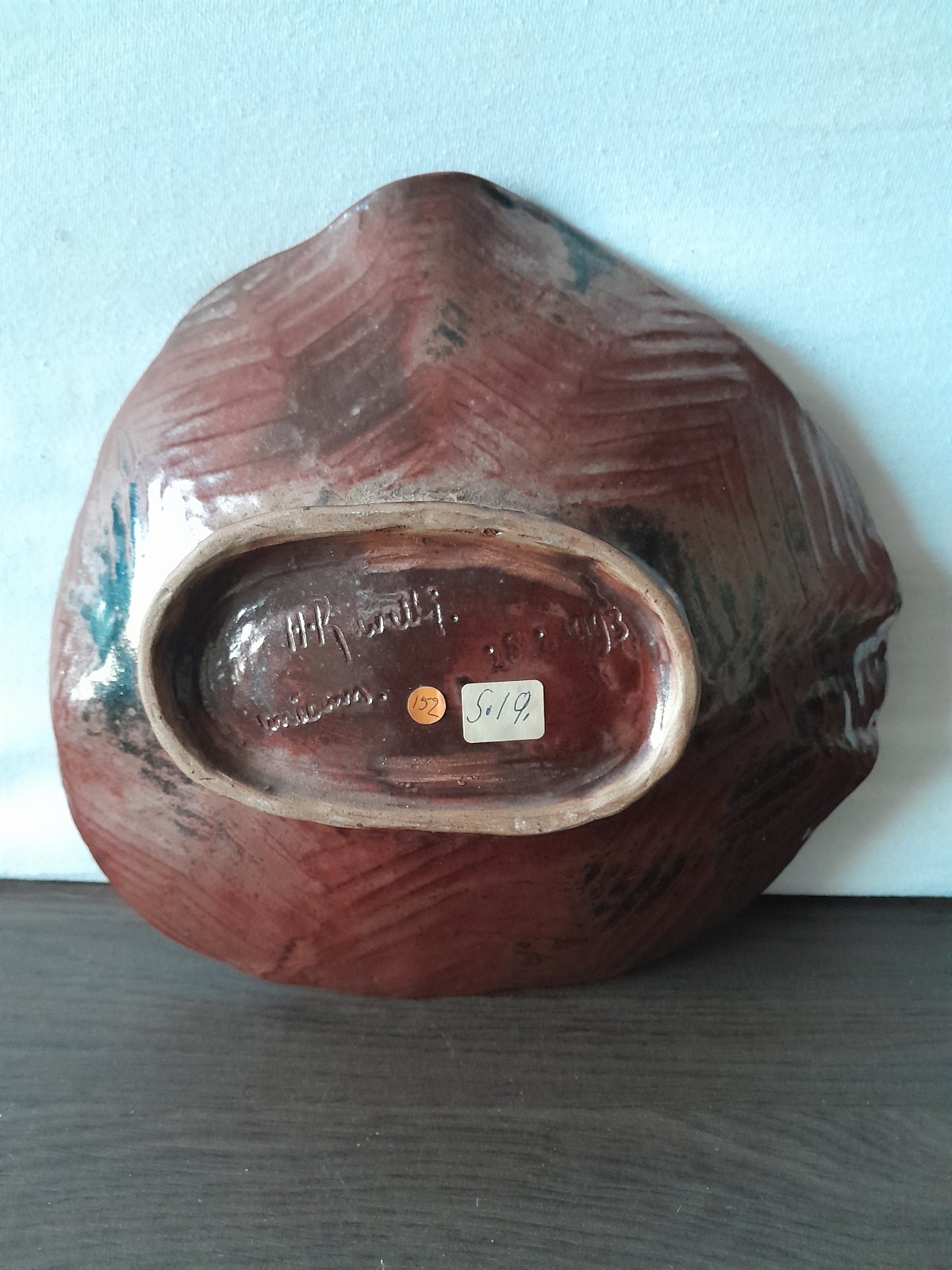 Mid-Century Modern Studio Pottery Dish by H.R. Nardi - view 2