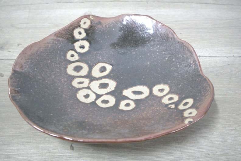 Mid-Century Modern Studio Pottery Dish by H.R. Nardi - view 3