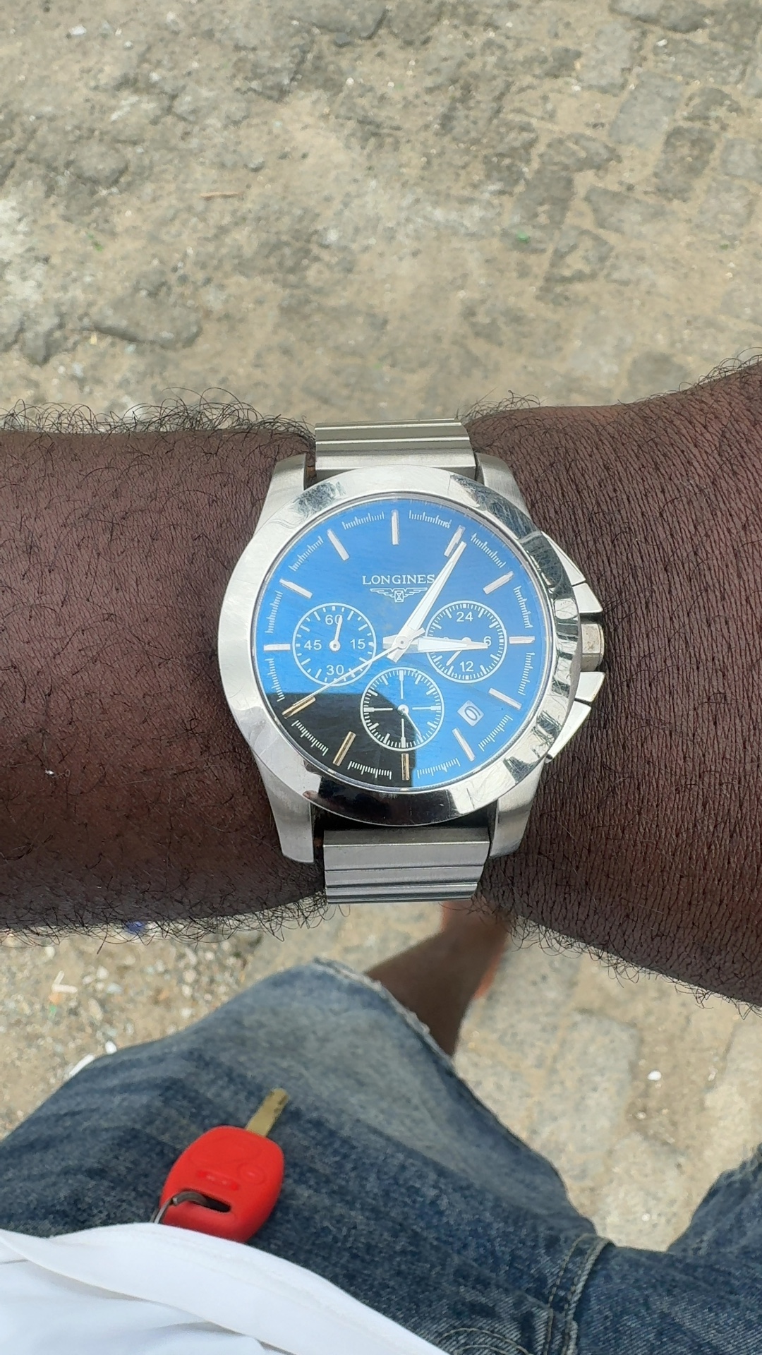 Counterfeit Longines Conquest Chronograph (Ref. L3.662.4 marking) - view 1