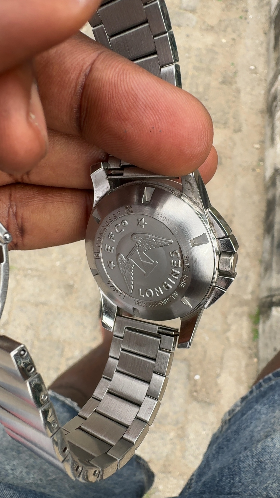 Counterfeit Longines Conquest Chronograph (Ref. L3.662.4 marking) - view 2