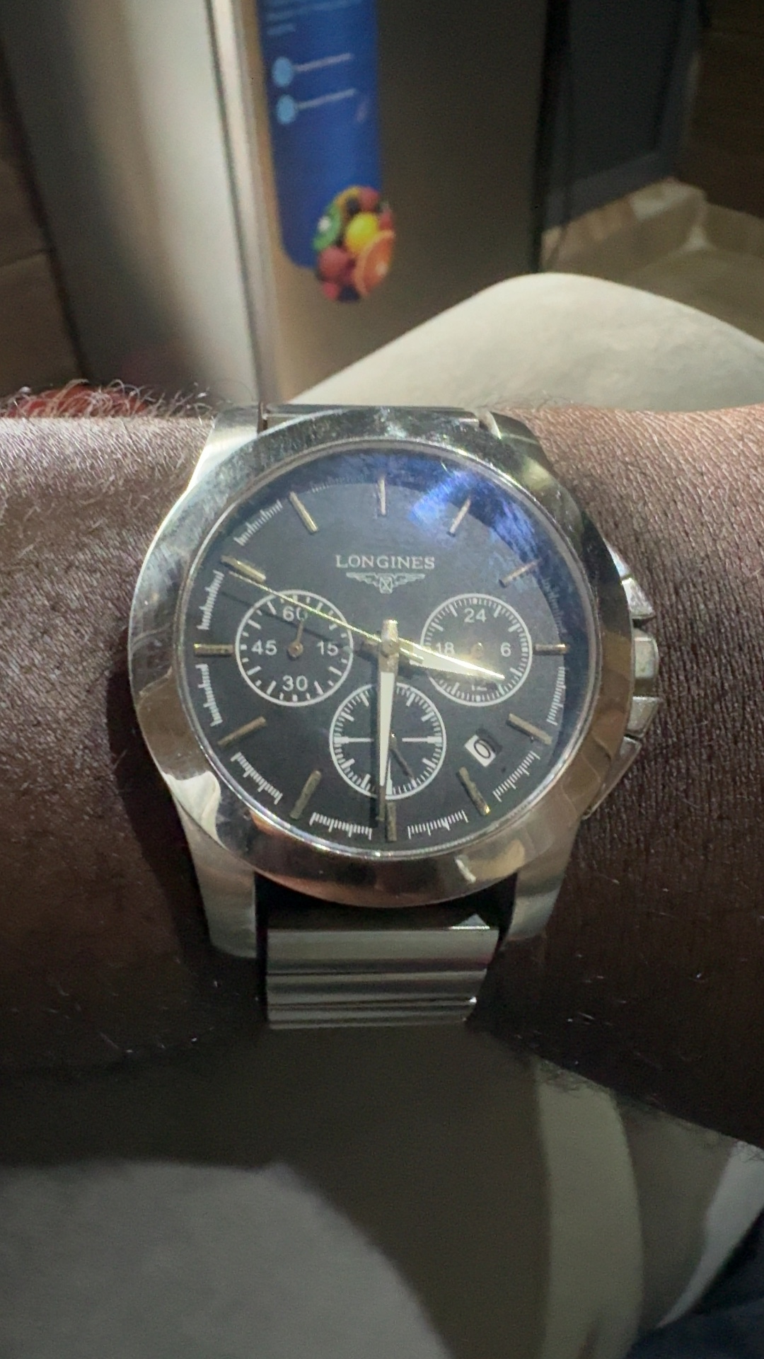 Counterfeit Longines-Branded Chronograph-Style Watch - view 2