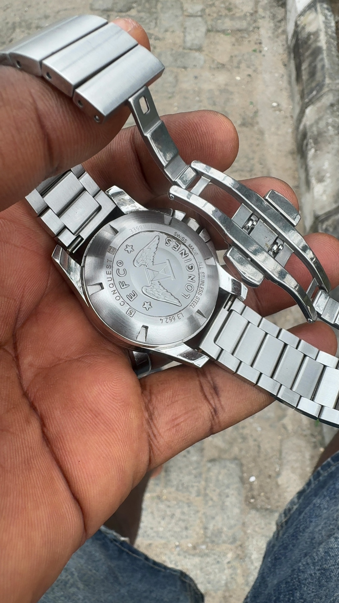 Counterfeit Longines Conquest Chronograph (Ref. L3.662.4 marking) - view 3