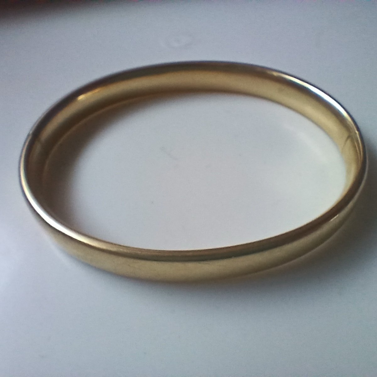Hinged Gold-Tone Bangle Bracelet - jewelry collectible