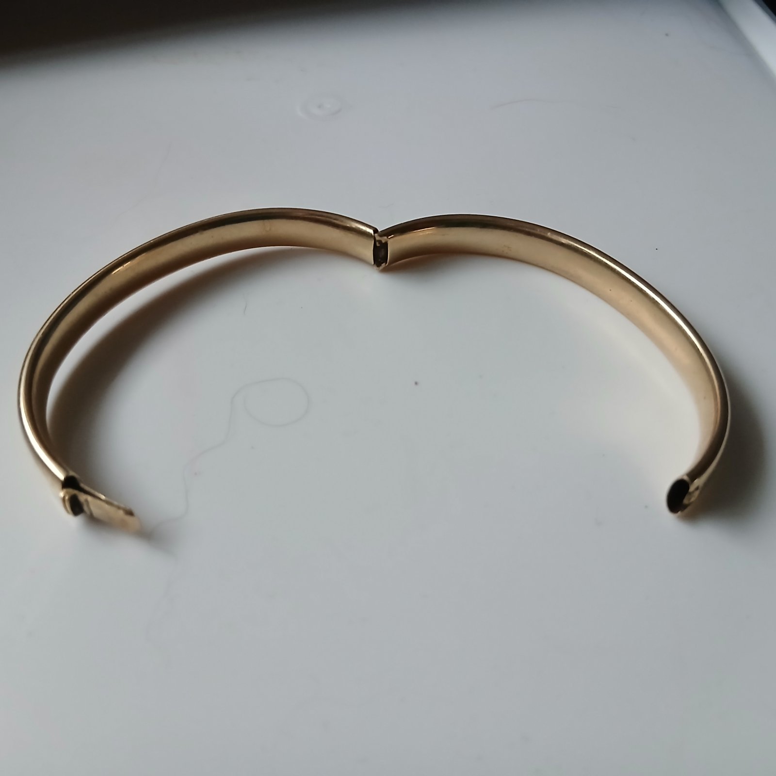 Hinged Gold-Tone Bangle Bracelet - view 2