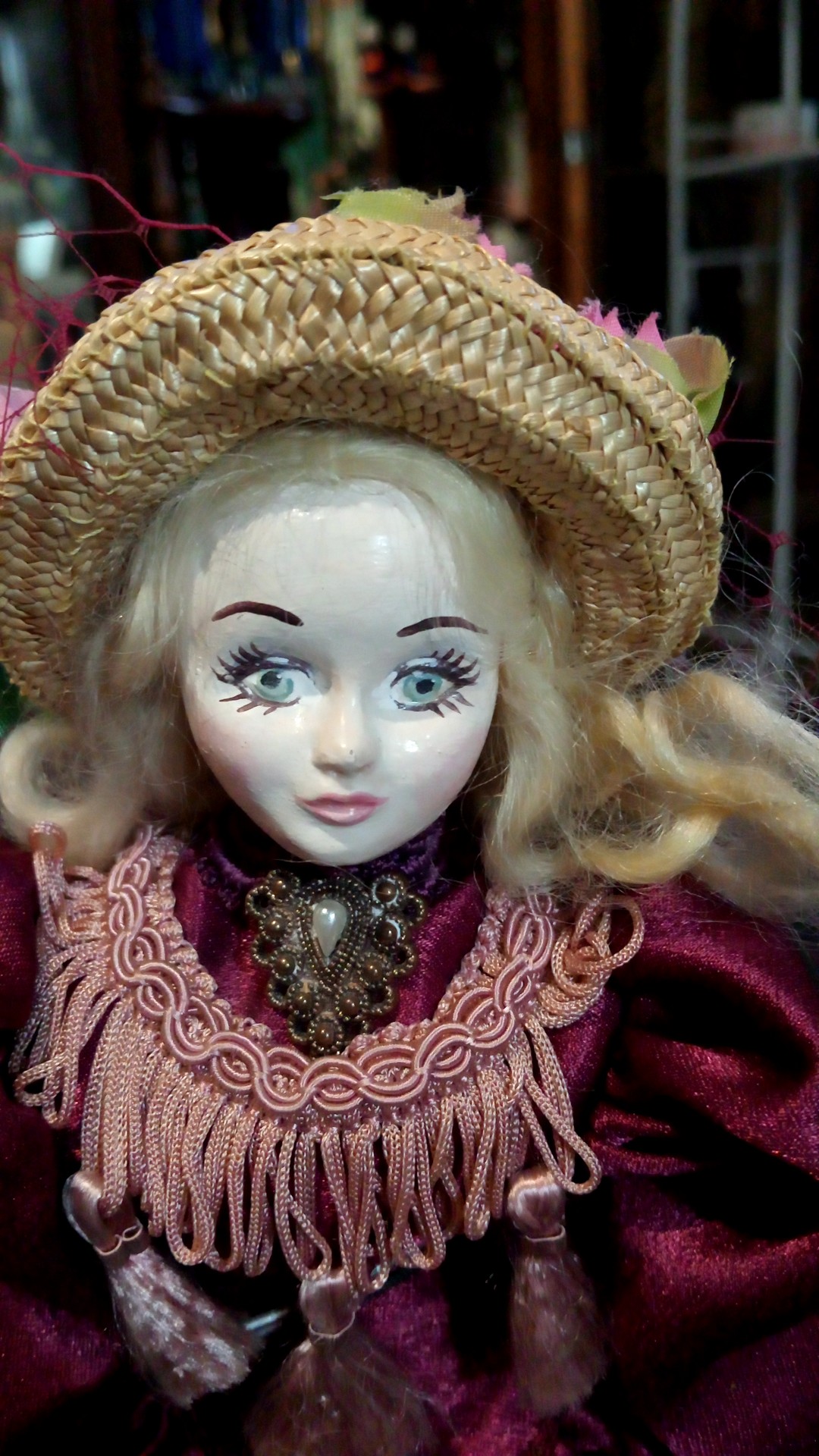 Victorian-Style Porcelain Doll - view 2