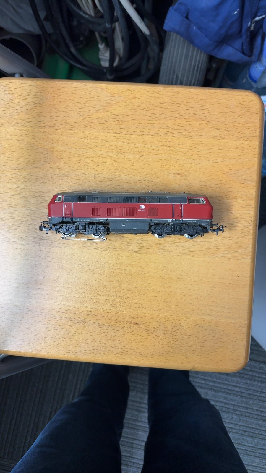 Fleischmann H0 DB Class 218 Diesel Locomotive Model - toys collectible