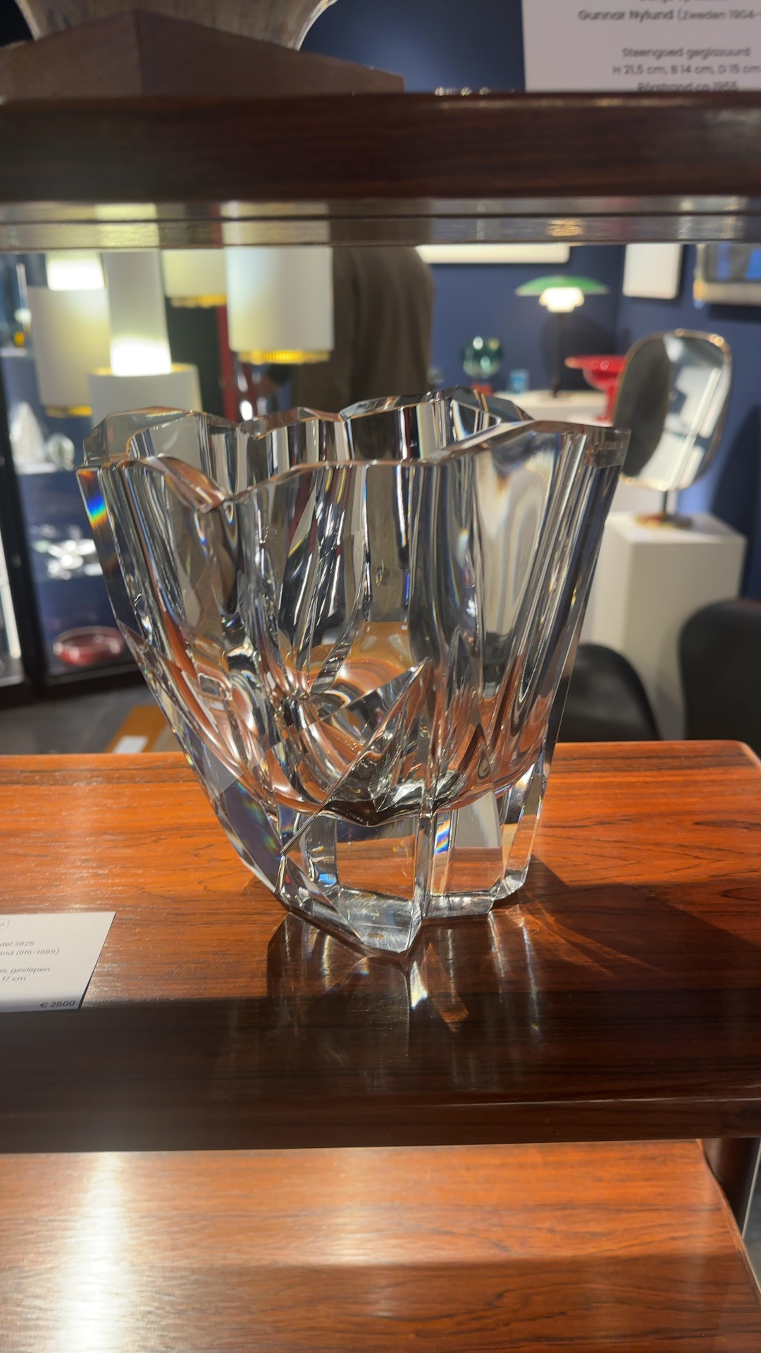 Tapio Wirkkala 'Iceberg' Crystal Vase