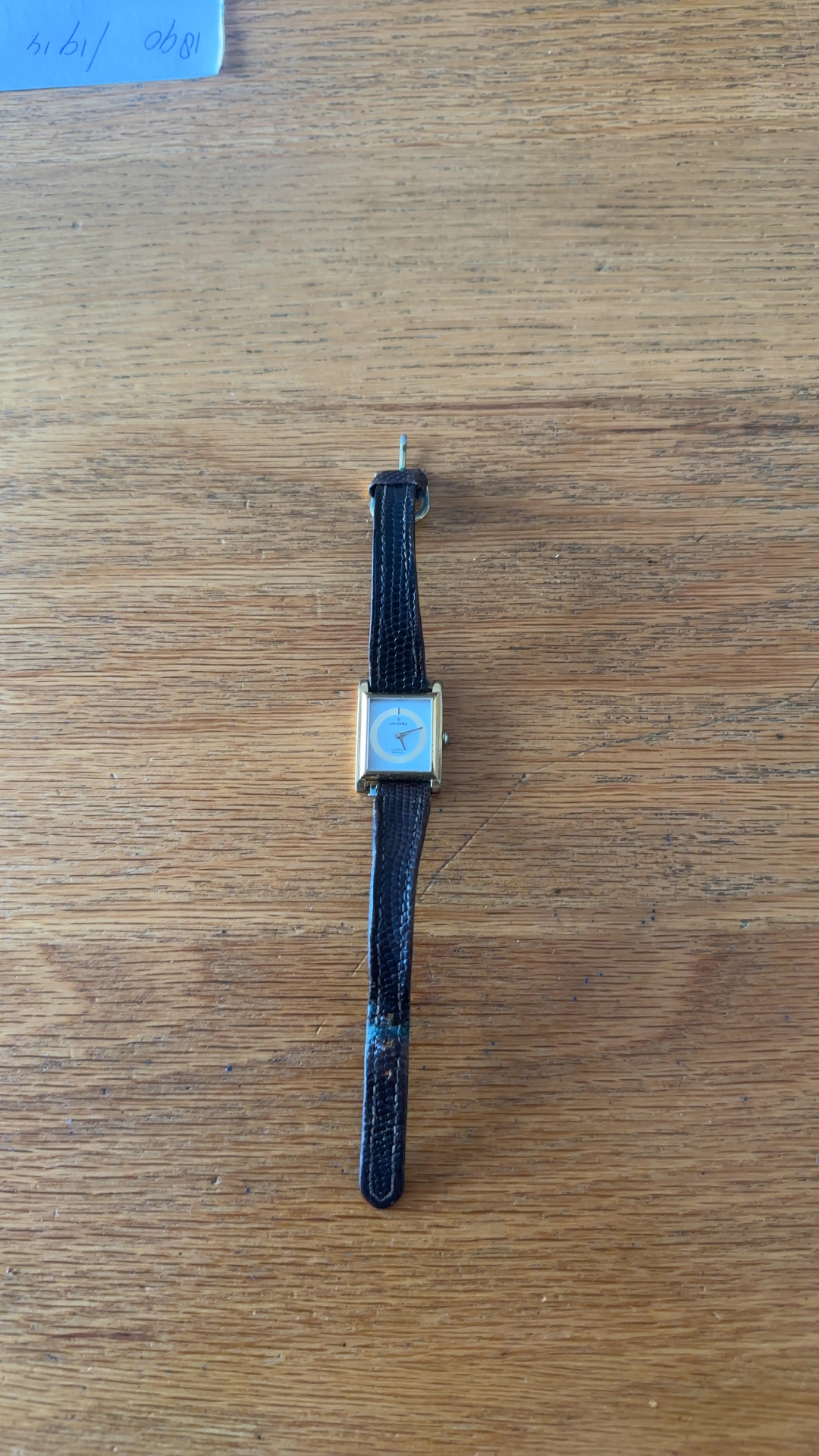 Julien Le Roy Quartz Tank Watch c.1980s - watches collectible