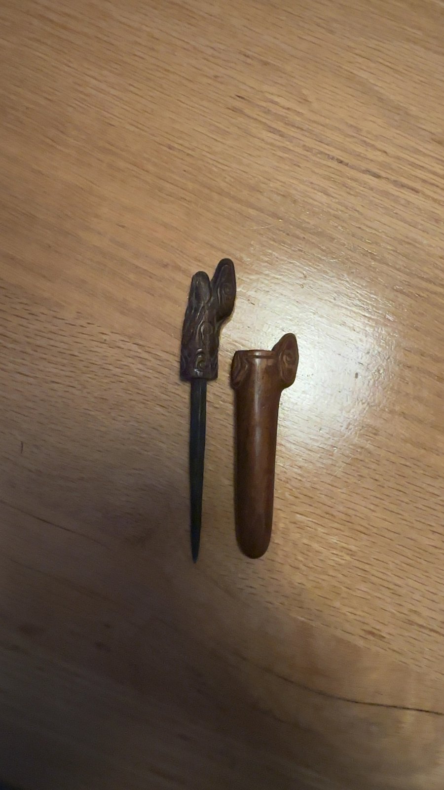 Kris Dagger with Wooden Sheath and Hilt - view 3