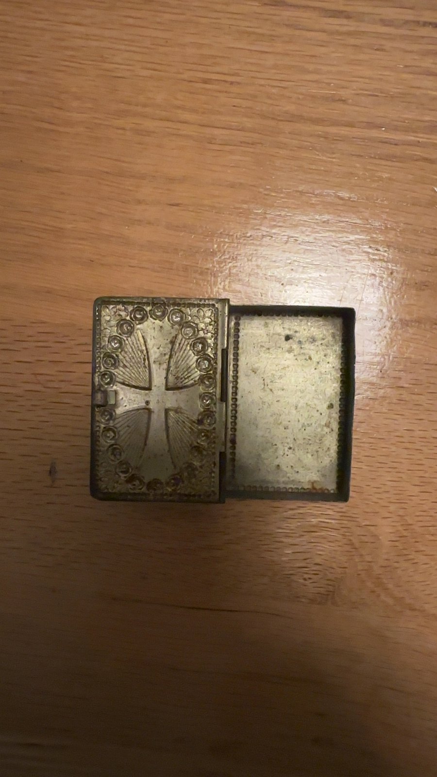 Miniature Religious Metal Box (Book Design) - view 3