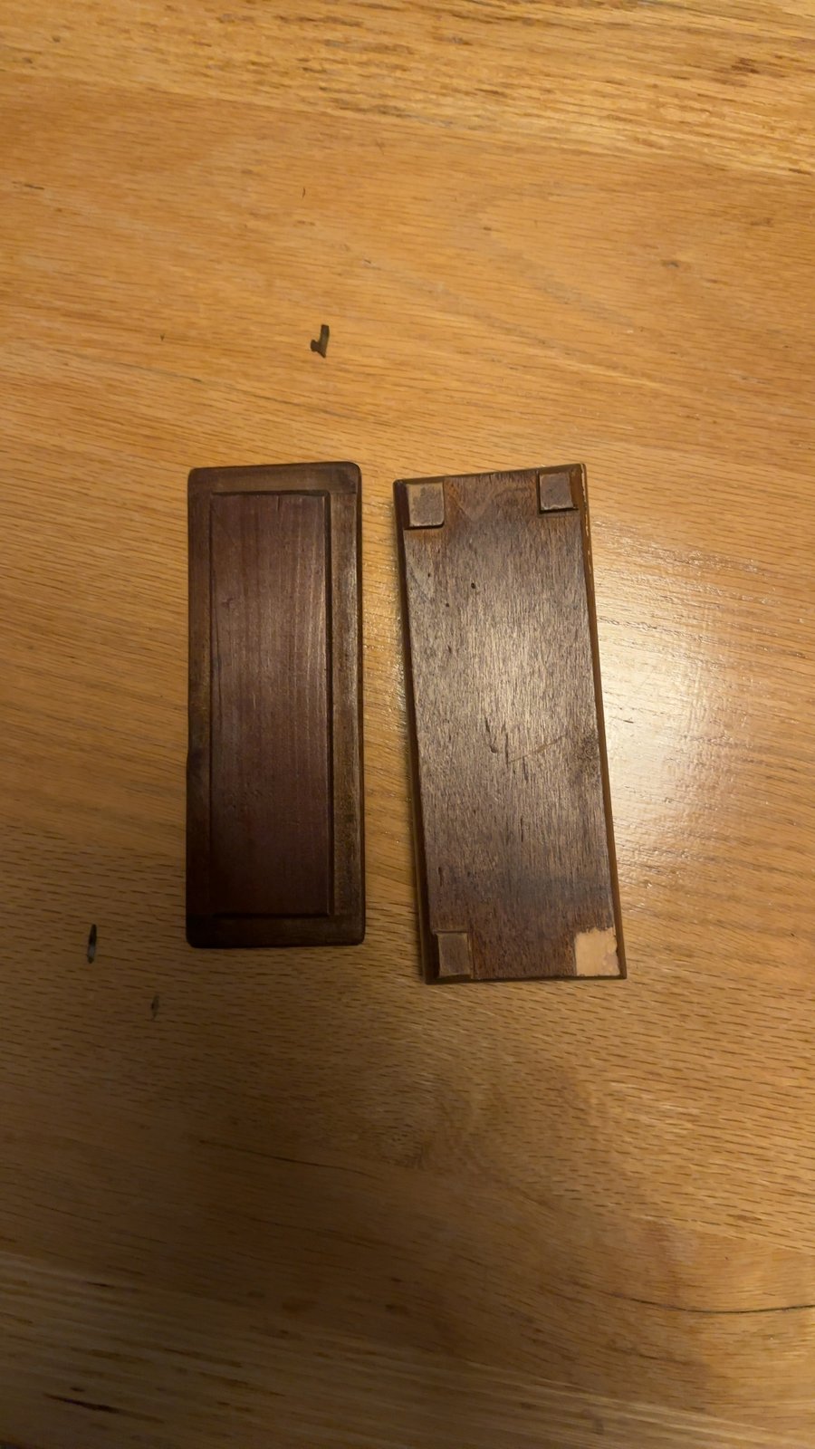 Small Wooden Box with Felt Lining - view 3