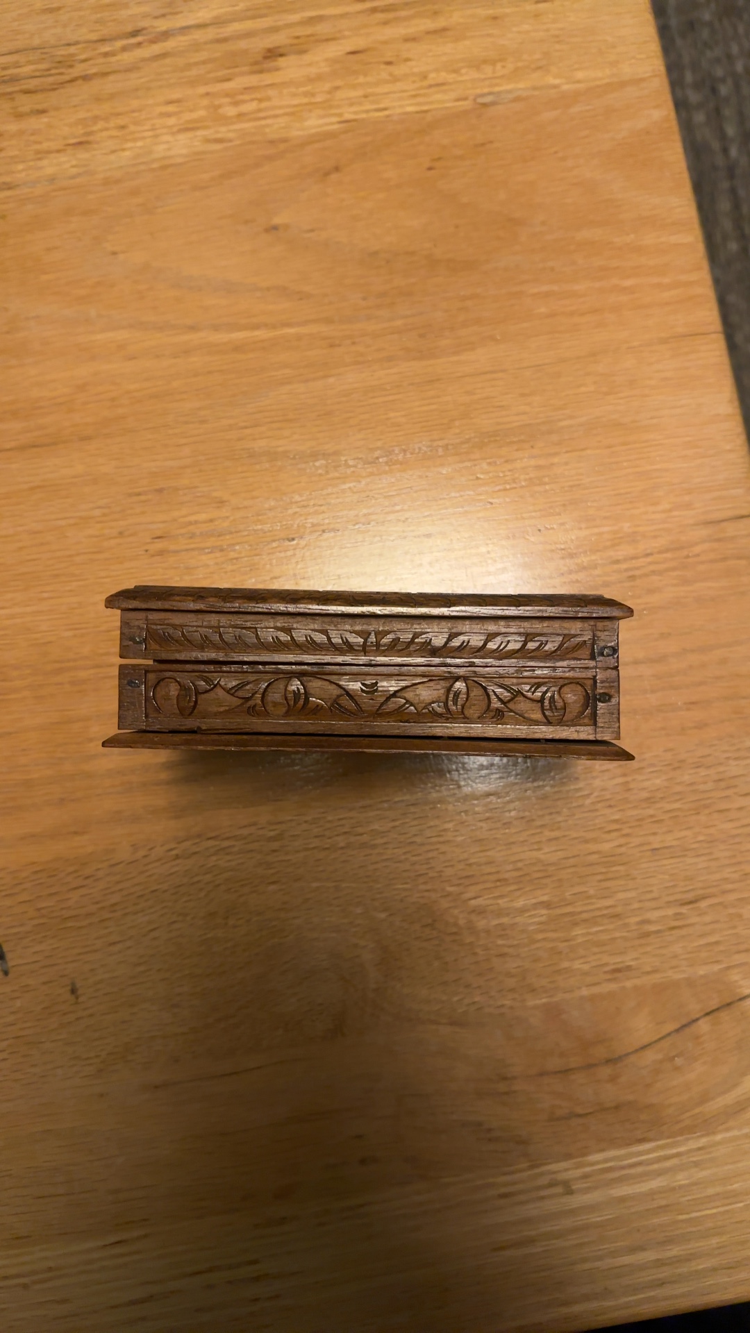Hand-Carved Wooden Box with Pheasant Motif - view 3