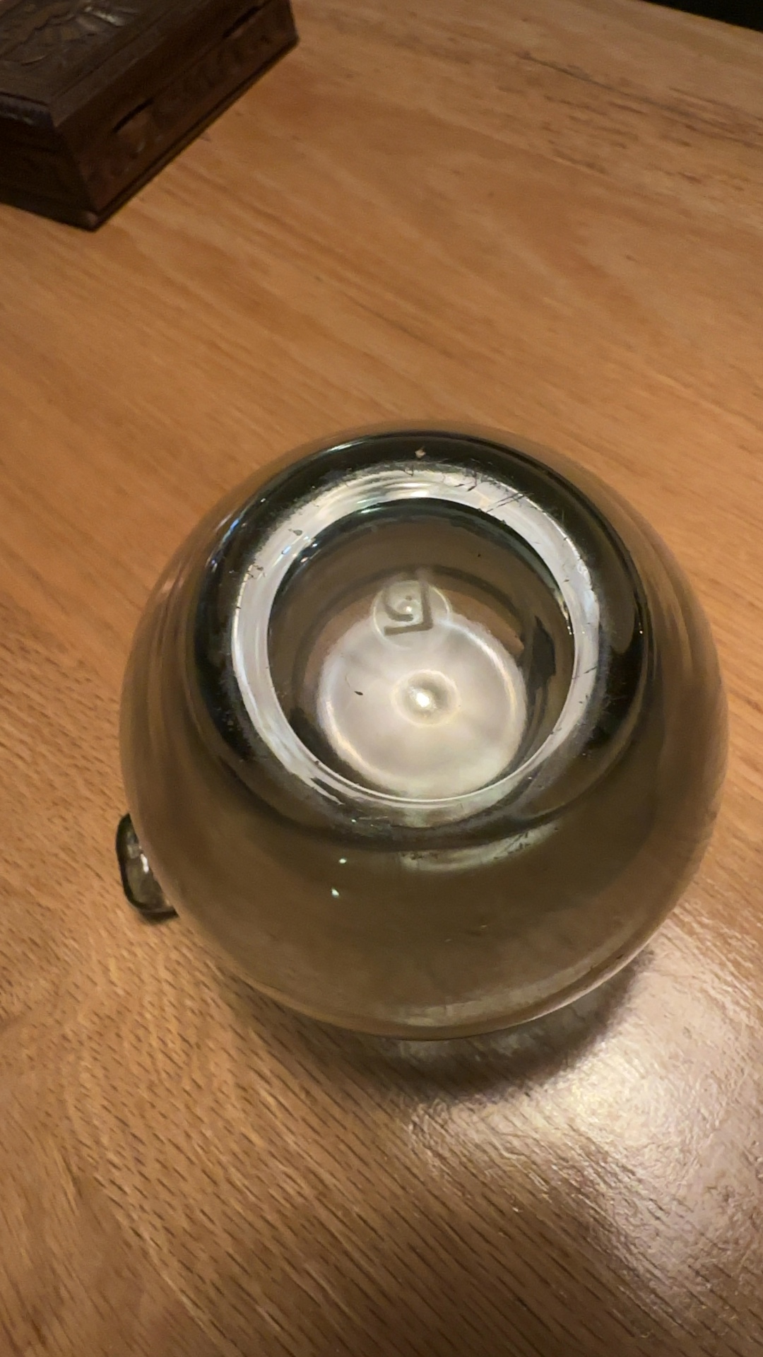 Mid-Century Modern Smoked Glass "Two-Handled" Bowl or Ashtray - view 3