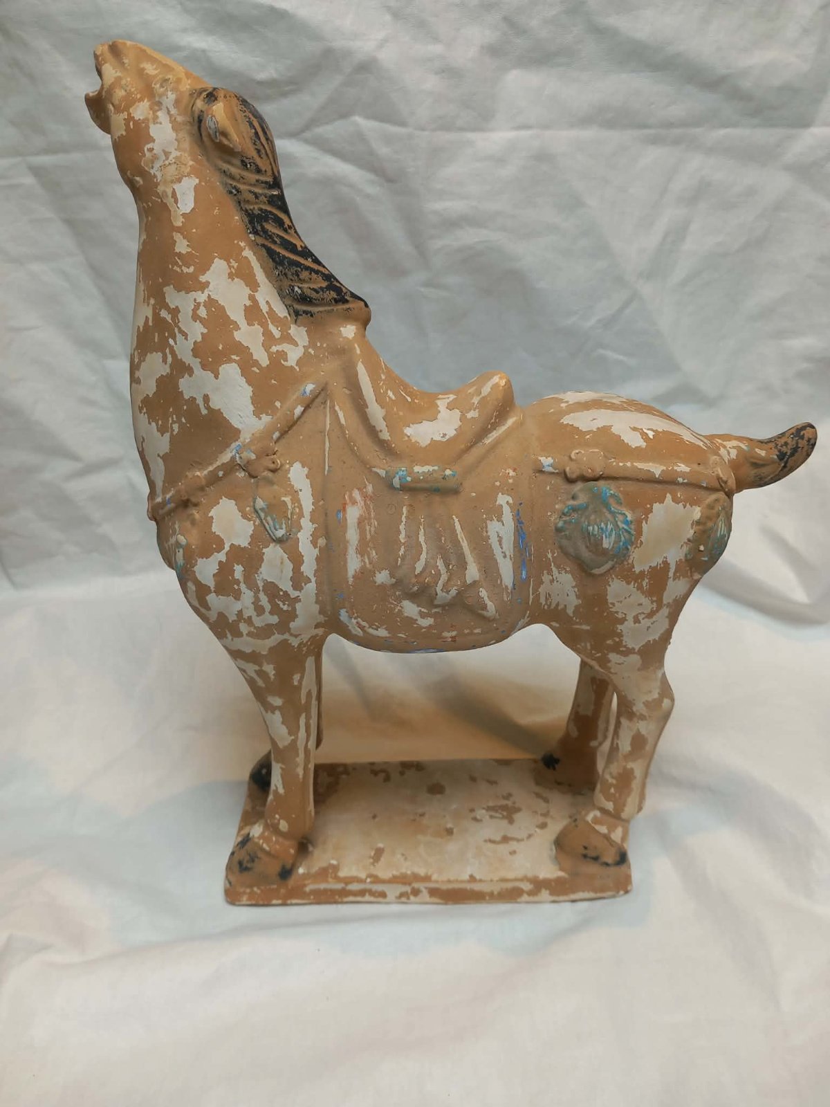Chinese Terracotta 'Tang Style' Prancing Horse - asian collectible