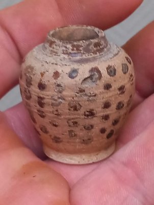 Southeast Asian Miniature Stoneware Jar - Martaban-style (c. 1600) - view 2