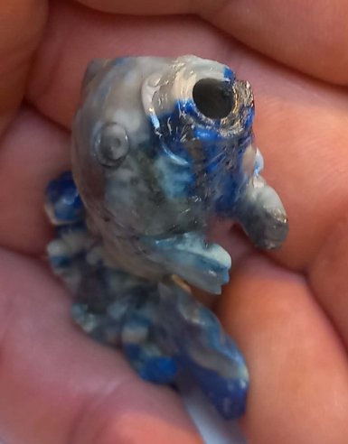 Chinese Export 'Carp' Hardstone Snuff Bottle - view 2