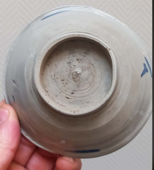 Provincial Ming Dynasty Blue & White Utility Bowl - view 3