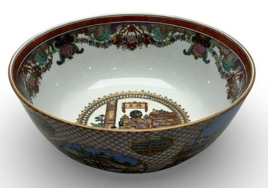 Modern Reproduction of a Chinese Export 'Hong' Punch Bowl - view 3