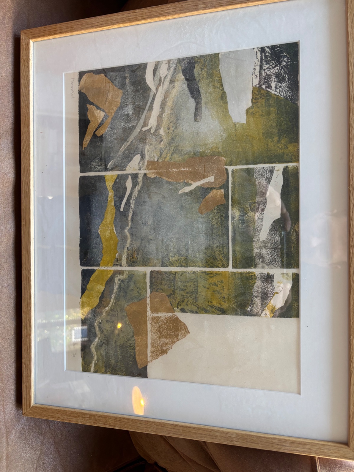 Abstract Mixed Media Print ('Monoprint') - prints collectible