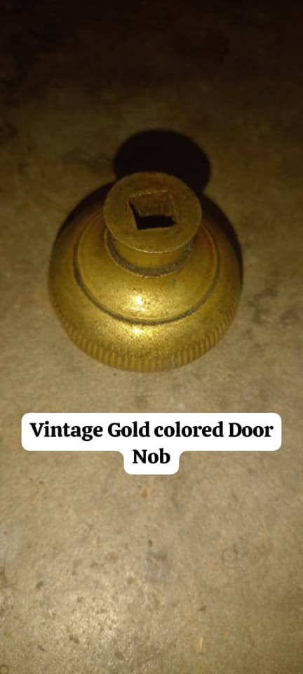 Vintage Brass Door Knob Rosette