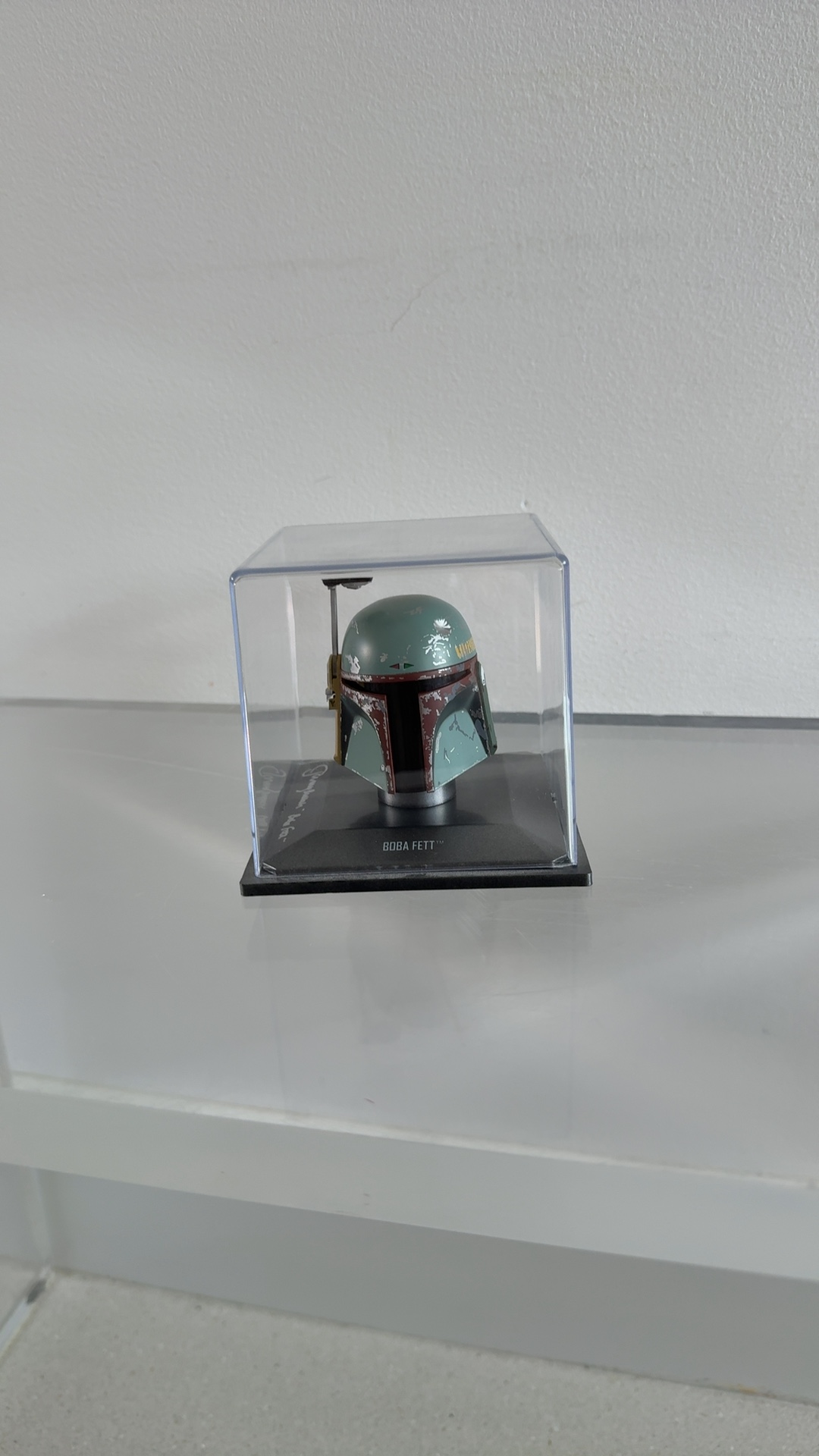 Jeremy Bulloch Autographed Boba Fett Miniature Helmet - memorabilia collectible