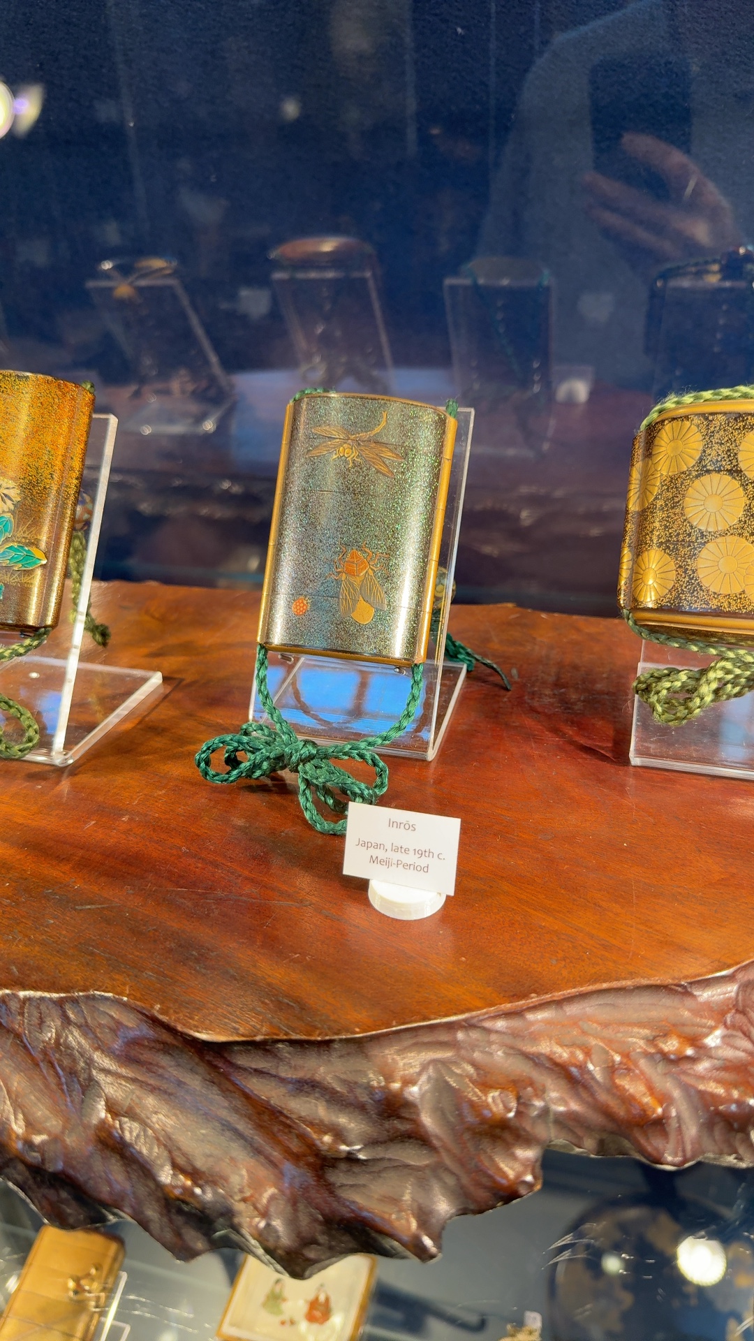 Japanese Lacquer Inrō with Dragonfly and Insect Motif - view 1