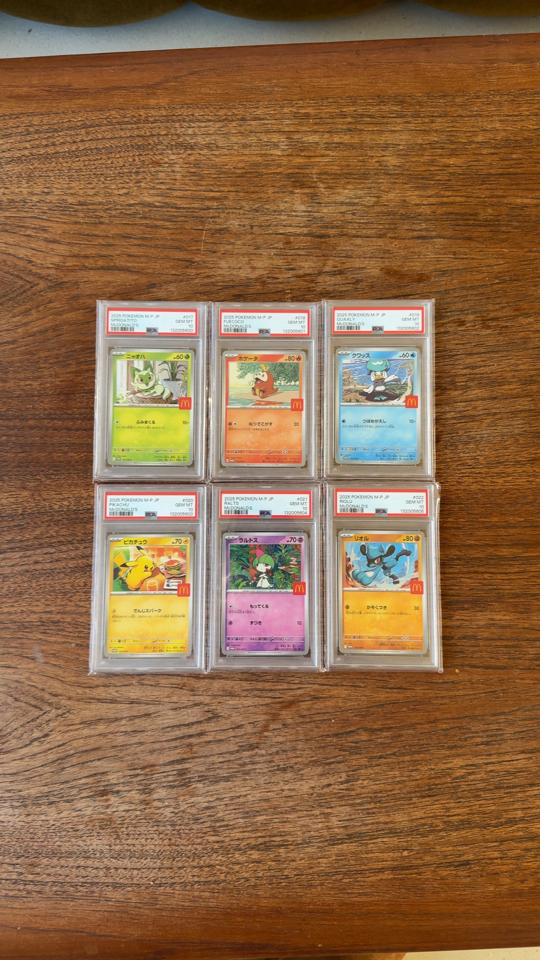2025 Japanese Pokémon McDonald's Promotion Set (PSA 10 Graded)