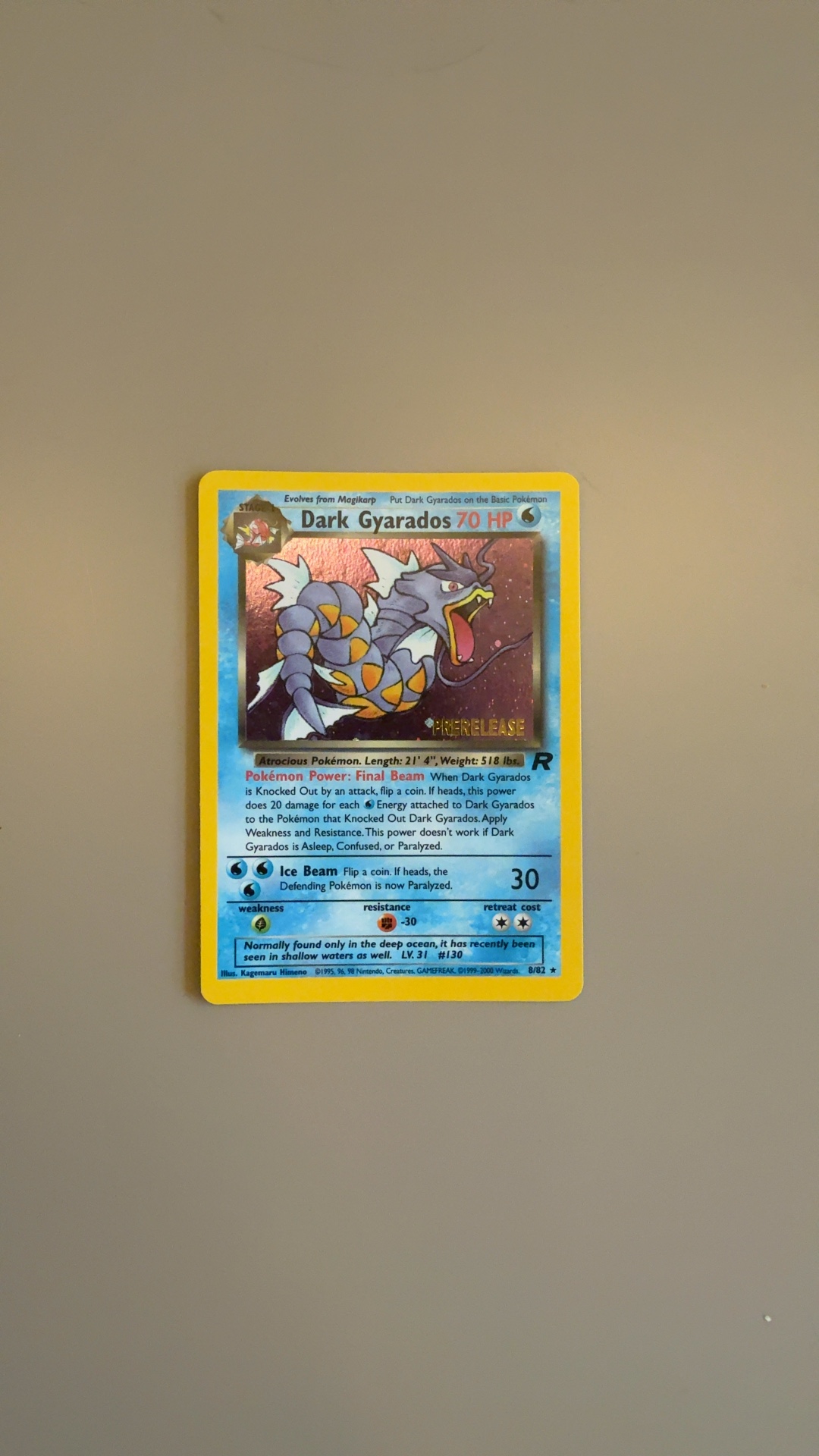 Dark Gyarados - Team Rocket (Prerelease Holo) - view 1